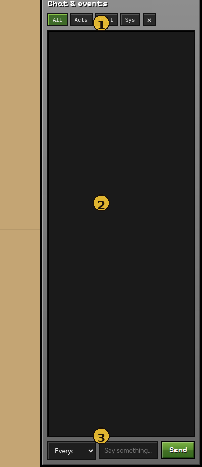 Annotated chat rail